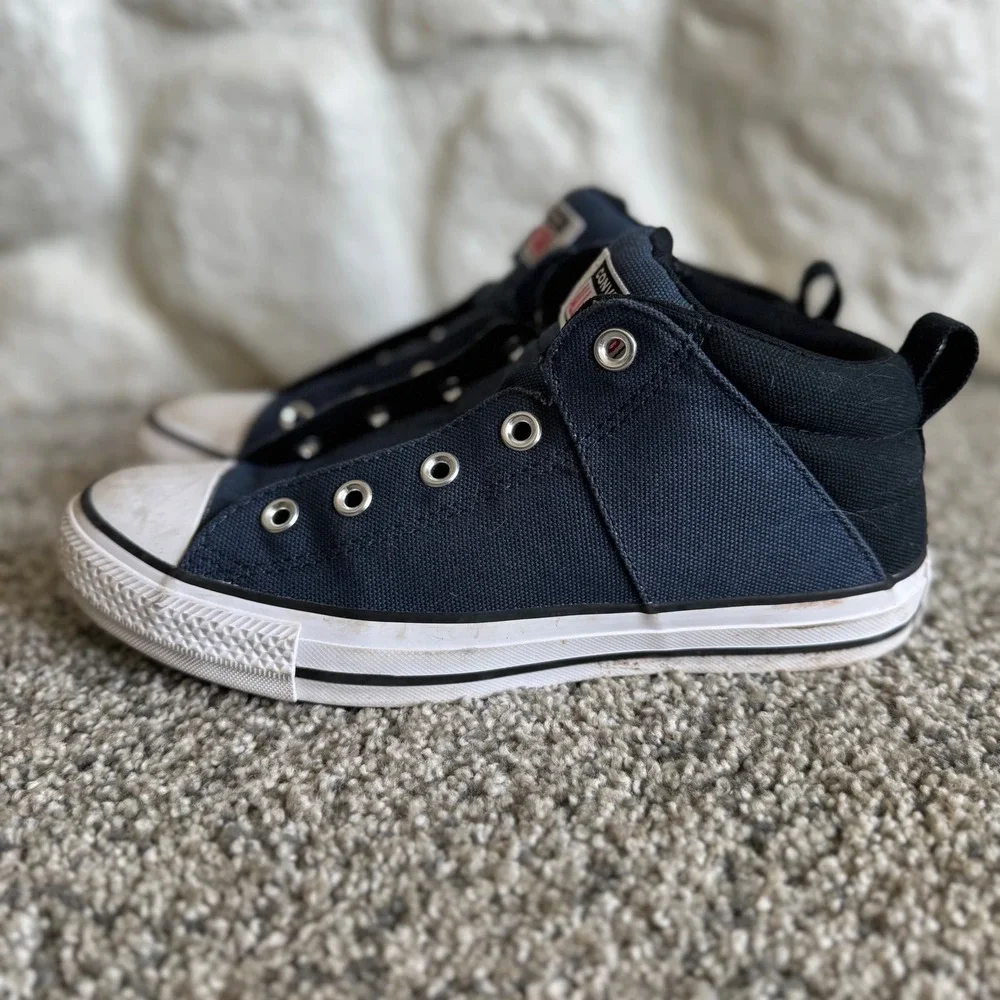 Converse Chuck Taylor All Star Axel Sport Mid Navy Black Kids Size 6 Remastered